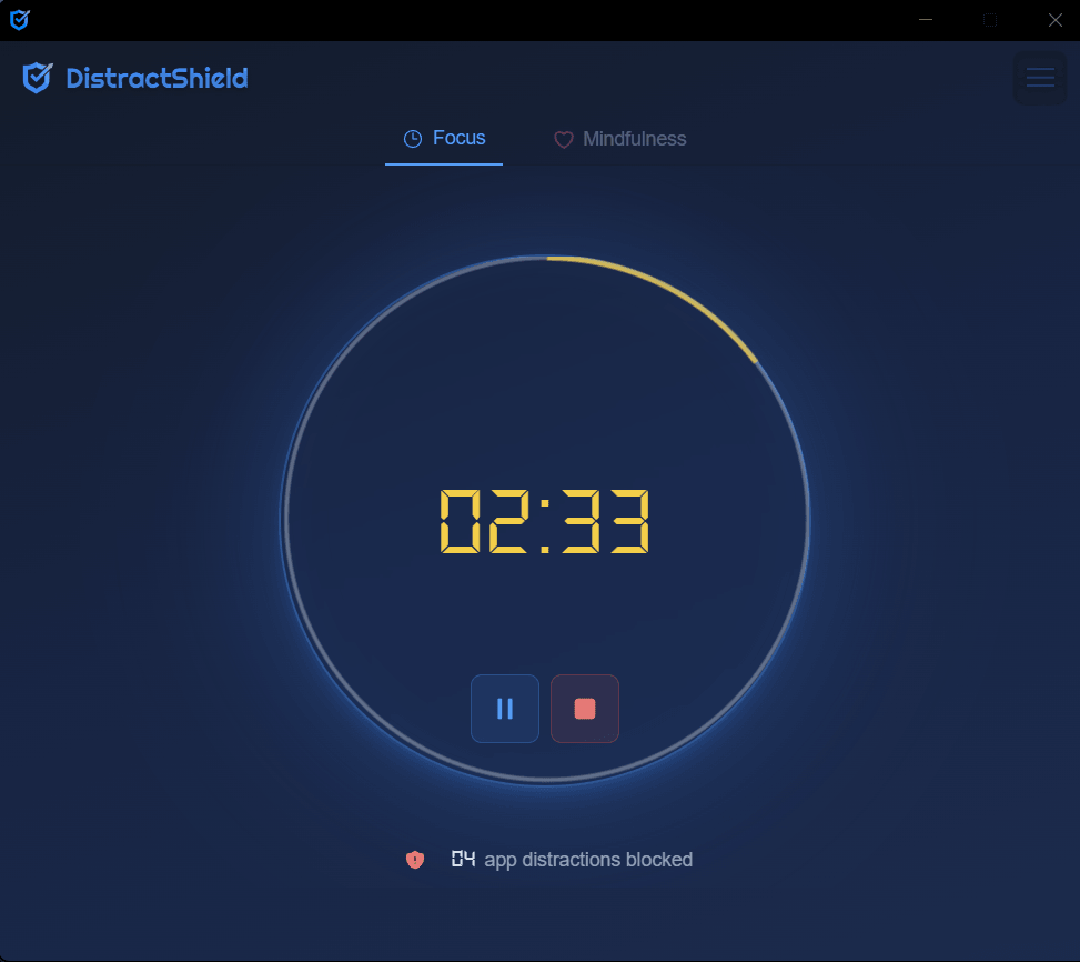 DistractShield Screenshot 1